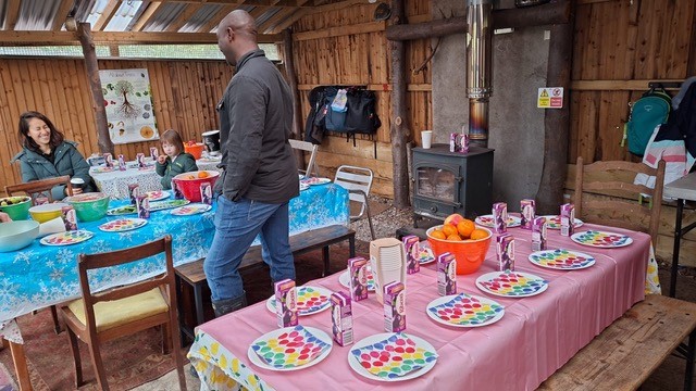 warm barn birthday party